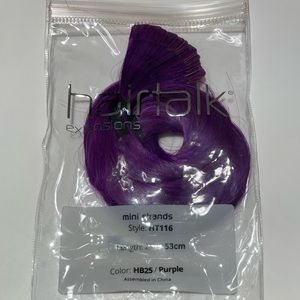 Hairtalk Mini Strand HT 116, 21” long, color HB25 Purple NEW See Pic Details